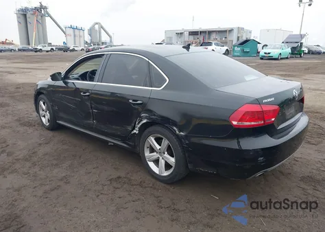 2013 Volkswagen Passat 2.5L Se from USA, damaged, VIN 1VWBP7A32DC004865